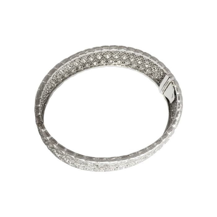 Bracelet Bracelet Buccellati "Dentelle" en or blanc et diamants. 58 Facettes 30486