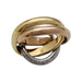 Ring 50 Cartier ring, “Trinity Crash”, three golds, diamonds. 58 Facettes 30011