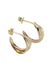3 gold half-creole earrings 58 Facettes 37351