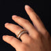 Ring 54 Satin rose gold diamond ring 58 Facettes ANSETAR-54