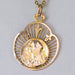 Pendant Old medal pink gold Virgin haloed 58 Facettes 19-675