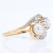 Ring 52 Old ring you and me diamonds fine pearl 58 Facettes 20-509-48