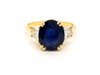 Ring 55 Ring Yellow gold Sapphire 58 Facettes 757301CN