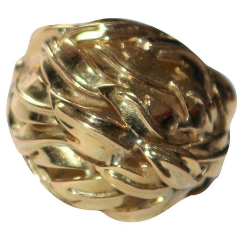 Bague 54 Bague épis de blé or jaune 58 Facettes 369-1