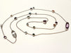 Necklace Long Necklace White Gold Sapphire 58 Facettes 00017GD