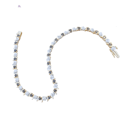 Bracelet Bracelet Rivière Diamants  Saphirs 58 Facettes AA 1515