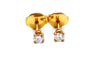 Boucles d'oreilles Boucles d'oreilles Puces Or jaune Diamant 58 Facettes 1003190CD