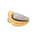 Ring 53 Intertwined ring in yellow gold and diamonds. 58 Facettes 29741