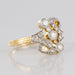Bague 53 Bague en or jaune et platine, motif diamants 58 Facettes G4-8055646-53-1