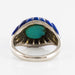 Bague 52 Bague art déco turquoise pain de sucre lapis lazuli diamants 58 Facettes 19-470-53