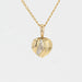 Pendentif Pendentif coeur or jaune et sa chaine 58 Facettes 21-335