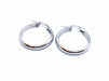 Boucles d'oreilles Boucles d'oreilles Créoles Or blanc 58 Facettes 990296CD