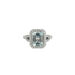 Ring 53 Aquamarine Ring Diamonds 58 Facettes 8446