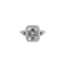 Bague 53 Bague Aigue-marine Diamants 58 Facettes 8446