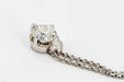Necklace Necklace Chain + pendant White gold Diamond 58 Facettes 05592CD