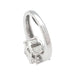 50 Solitaire ring in white gold, 3-carat emerald-cut diamond. 58 Facettes 29735