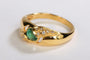 Bague 50 Bague Or jaune Emeraude 58 Facettes 06000CD