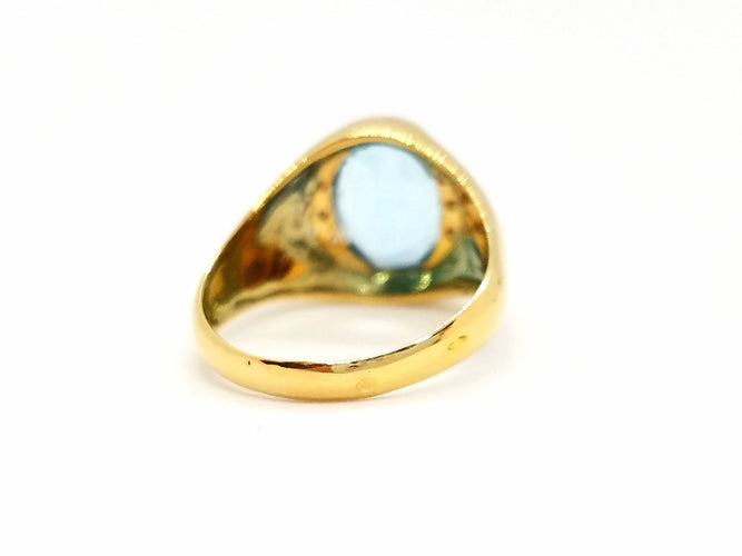 Bague 57 Bague Or jaune Topaze 58 Facettes 750307CN