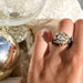 Bague 56 Bague Diamants et Email Bleu 58 Facettes 08-017-1463177-57