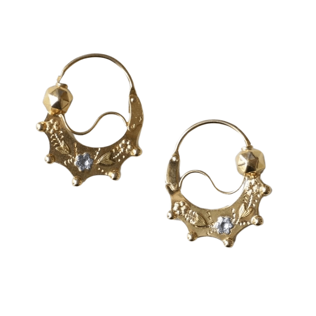 Boucles d'Oreilles pour déguisement de Gitane - Blanc - Jeux Boucles d'Oreilles pour déguisement de Gitane - Blanc - Jeux