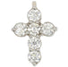 Pendentif Croix diamants en platine 58 Facettes AG1389BW