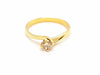 Ring 51 Solitaire Ring Yellow Gold Diamond 58 Facettes 06304CD