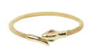 Bracelet 17cm Snake bracelet in yellow gold and ruby 58 Facettes 32541