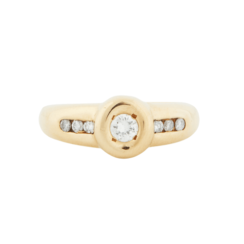 Bague 54 Bague Or jaune Diamants 58 Facettes REF 5066/18