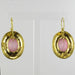 Earrings Leverback earrings intaglio with chiseled decor 58 Facettes SO082D