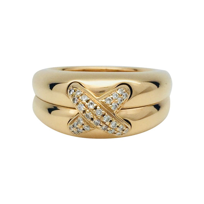Chaumet ring, "Liens", yellow gold and diamonds.