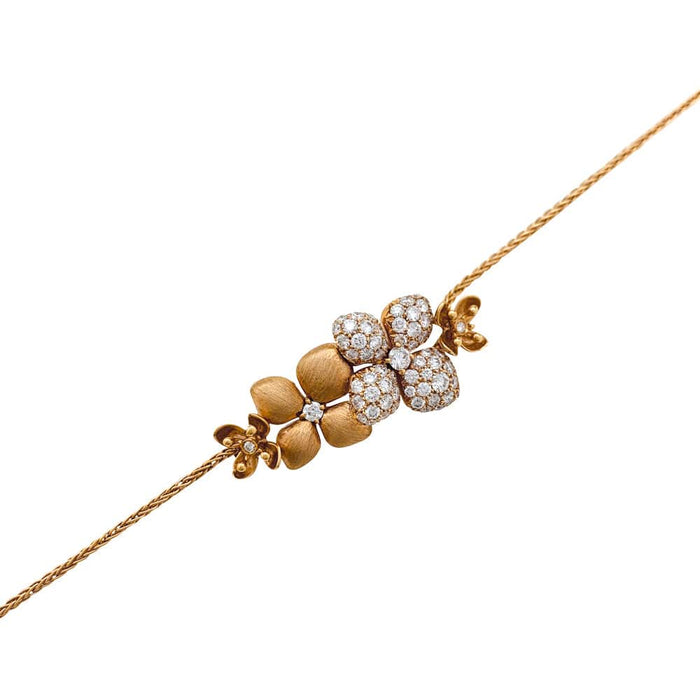 Bracelet Chaumet "Astres d'or" en or rose et diamants.