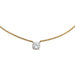 Necklace Solitaire necklace with two gold diamonds of 2,17 carats. 58 Facettes 30174