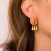 Earrings Coral and gold angel earrings 58 Facettes 19-260