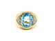 Bague 57 Bague Or jaune Topaze 58 Facettes 750307CN