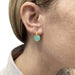Earrings Pomellato earrings, "Luna" in pink gold and aquamarine. 58 Facettes 30685