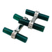 Cufflinks Boucheron cufflinks in white gold, green agate and onyx. 58 Facettes 30562