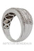 Ring 52 Modern diamond paving ring 58 Facettes 34811