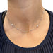 Necklace Gutter necklace in white gold, diamonds. 58 Facettes 30418