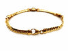 Bracelet Bracelet English mesh Yellow gold Sapphire 58 Facettes 1132937CD
