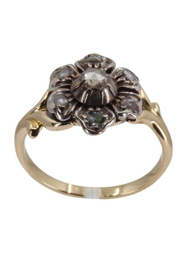 Bague Argent Floral Sculptée Vintage - Taille 58 (FR), Sterling, Cadeau Ancien, Occasion
