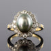 Bague 55 Bague perle grise et diamants 58 Facettes G24-7401734-55-1