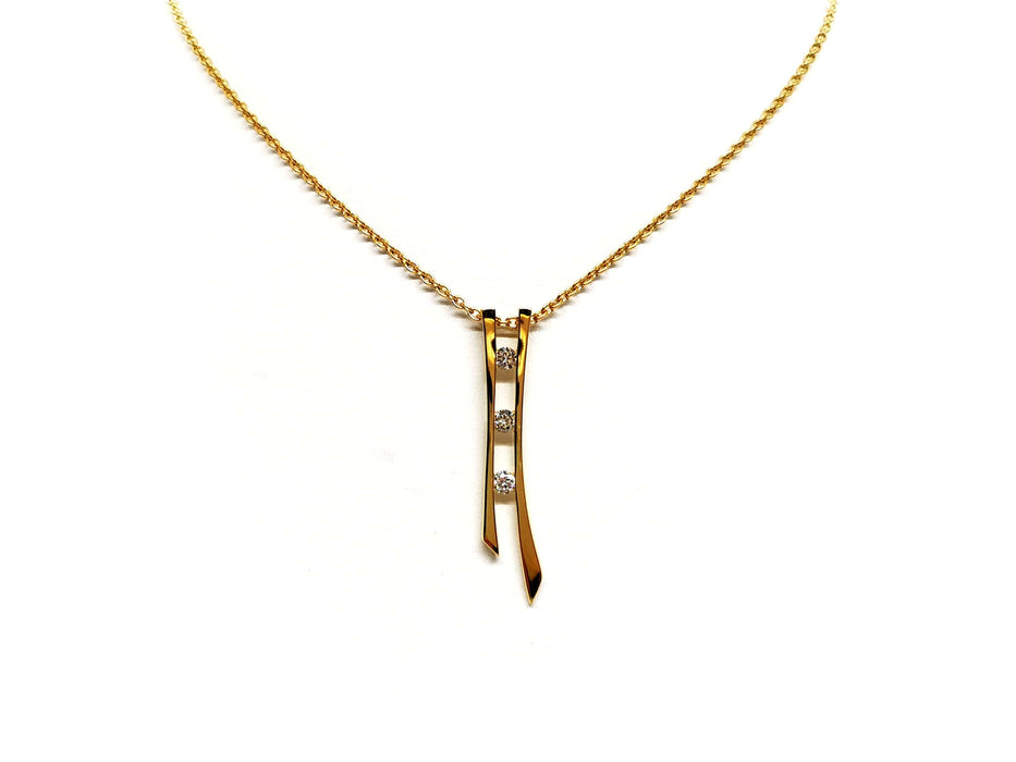 Collier Collier Chaîne + pendentif Or jaune Diamant 58 Facettes 1137223CN