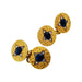 Cufflinks Cufflinks in yellow gold, sapphires and diamonds. 58 Facettes 30118
