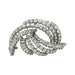 Brooch Brooch in white gold, brilliant diamonds and baguettes. 58 Facettes 29031