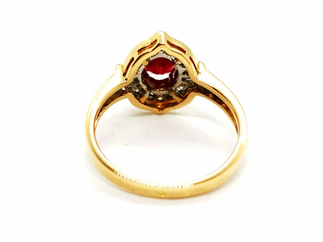 Bague 52 Bague Or jaune Rubis 58 Facettes 1157620CN