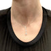 Necklace Art Deco style necklace in white gold platinum and diamonds. 58 Facettes 30602