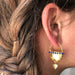 Boucles d'oreilles Boucles d'oreilles Paniers de vermeil et perles bleues 58 Facettes EO032