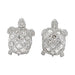 Cufflinks “Turtles” cufflinks in platinum, set with diamonds. 58 Facettes 30067