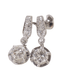 Dormeuses earrings in white gold, diamonds 58 Facettes 32108