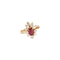 Bague 57 Bague Marguerite Rubis Diamants 58 Facettes 8475